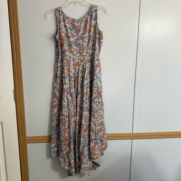 Sundance Salma Watercolor Handkerchief Maxi Dress Size 4 - Picture 3 of 8